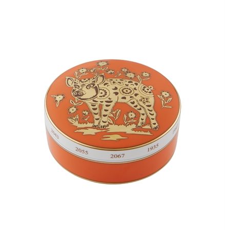 VISTA ALEGRE GOLDEN Large Box Regaleira Pig