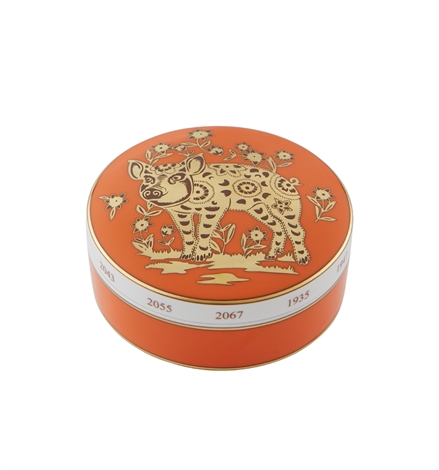 VISTA ALEGRE GOLDEN Large Box Regaleira Pig