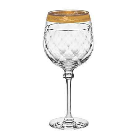 VISTA ALEGRE Palazzo Gold Large Red Wine Goblet