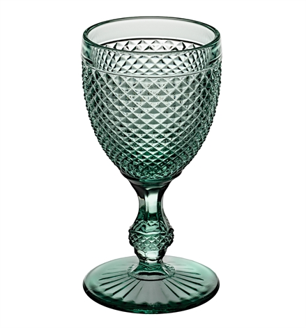 VISTA ALEGRE Bicos Verde Set with 4 Water Goblets Mint Green