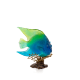 DAUM Blue Yellow Royal Angelfish Mer de Corail
