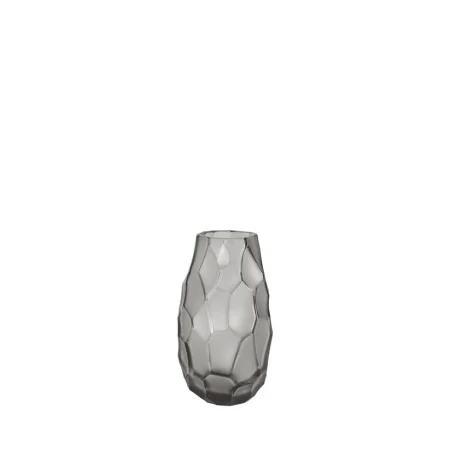 LALIQUE Silex Small Vase Grey Crystal