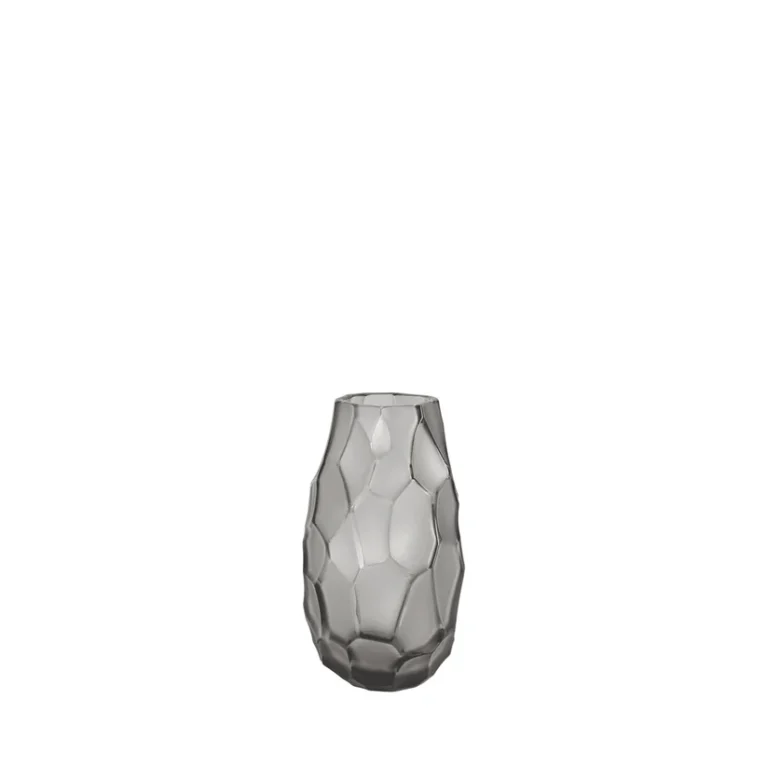 LALIQUE маленькая ваза Silex, серый хрусталь
