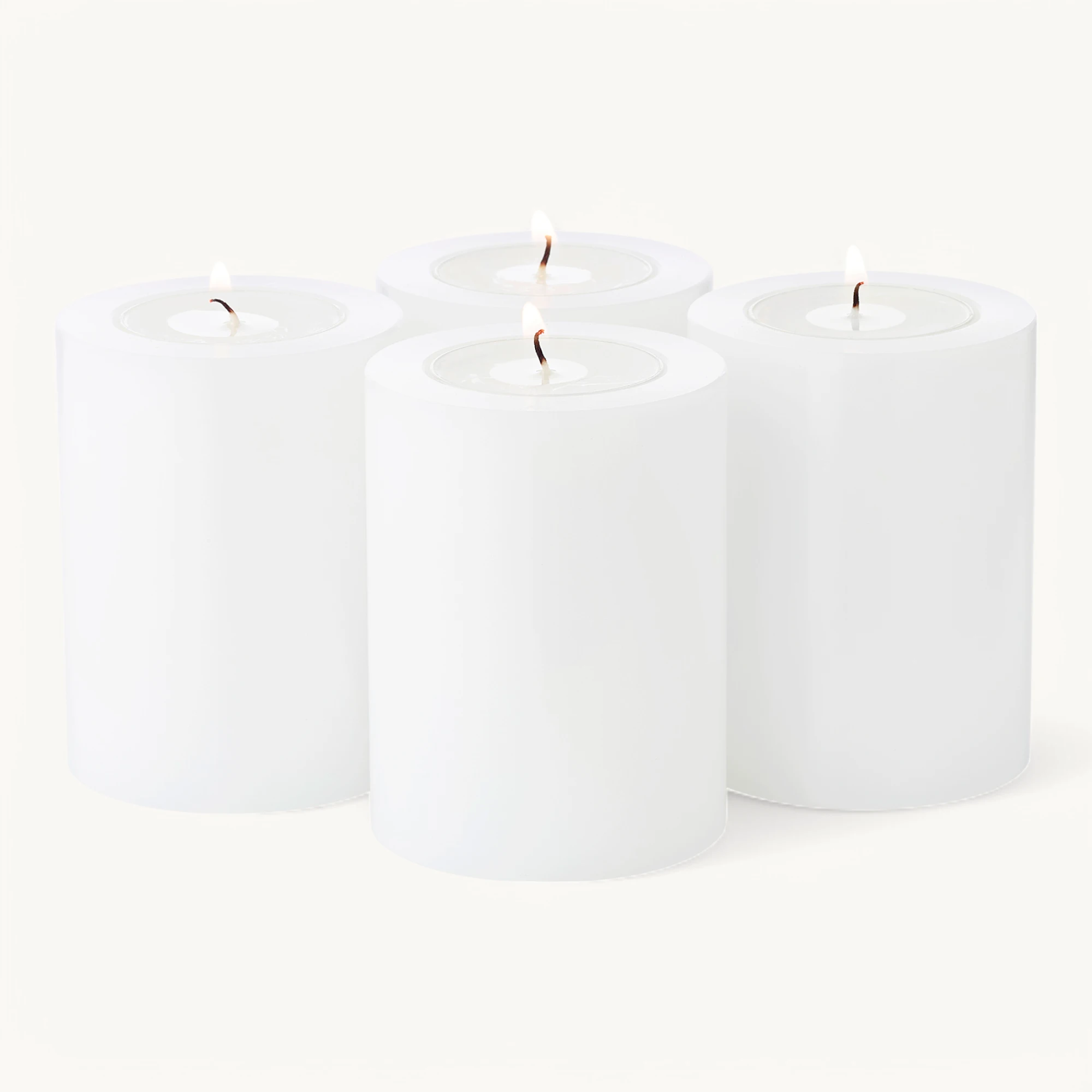 EDZARD 4-piece set of Cornelius long-lasting candles (height 8 cm, ø 6 cm)