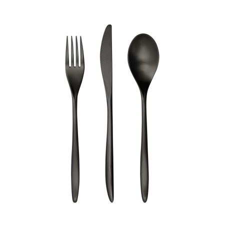 Herdmar Vinci Black cutlery set 24 pcs