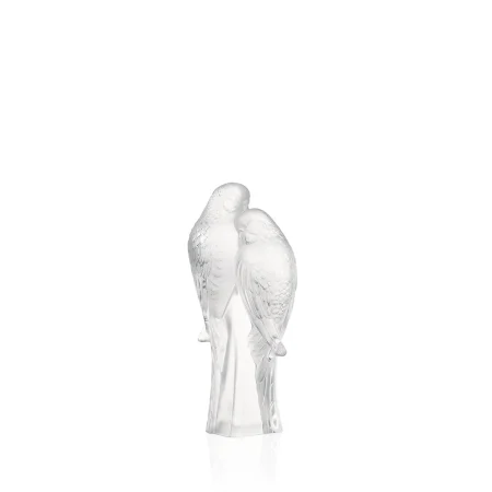 Lalique 2 Parakeets sculpture