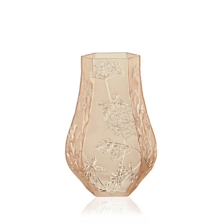 LALIQUE Ombelles vase Gold, luster crystal