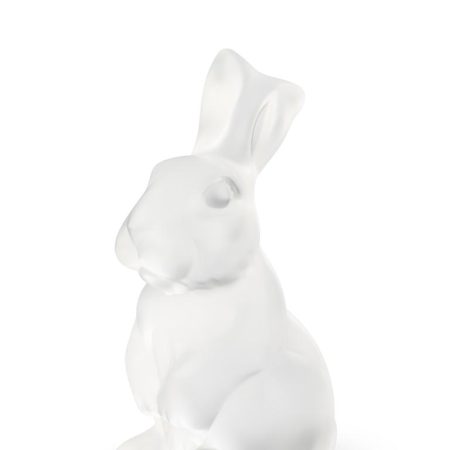 LALIQUE Скульптура «Кролик Toulouse», прозрачный хрусталь.