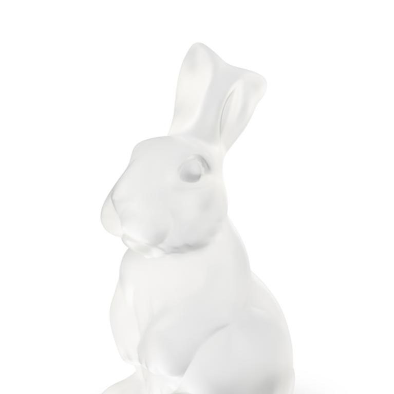 LALIQUE Скульптура «Кролик Toulouse», прозрачный хрусталь.