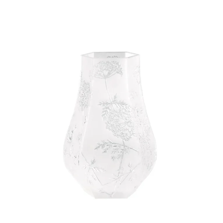 LALIQUE Ombelles vase, Clear crystal