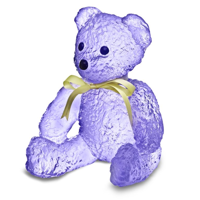 Daum mini-doudours violet Serge Mansau bear