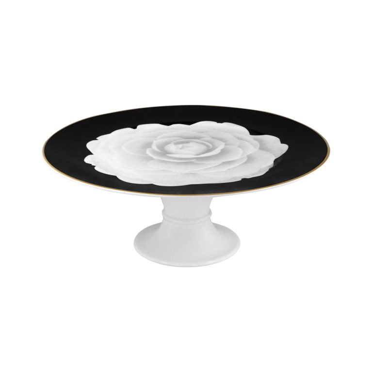 Porcel Footed Plate 31cm Dom Camellia