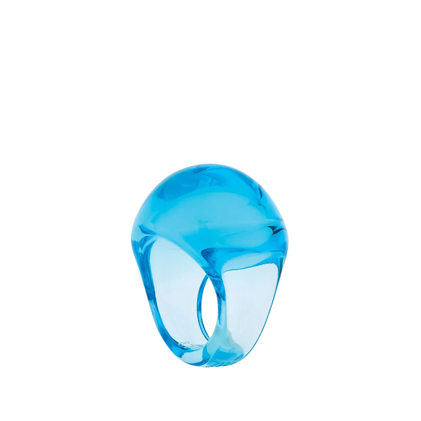 LALIQUE Cabochon Ring Light blue 57