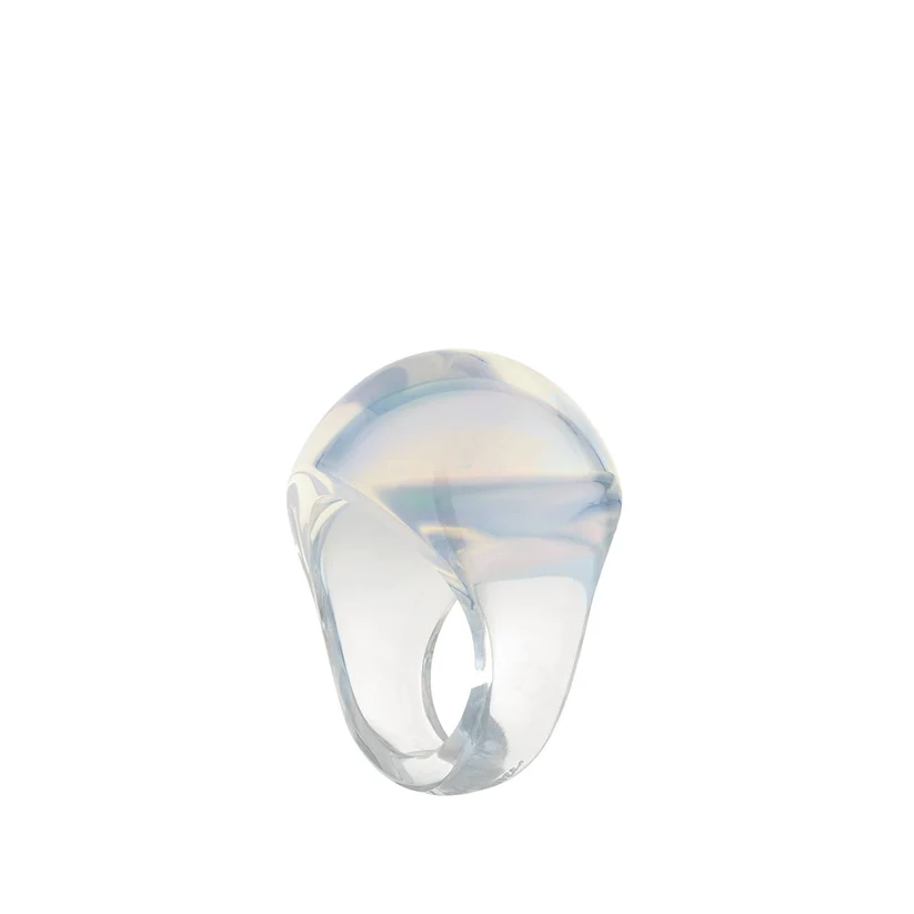 LALIQUE Cabochon Ring Opalescent 55